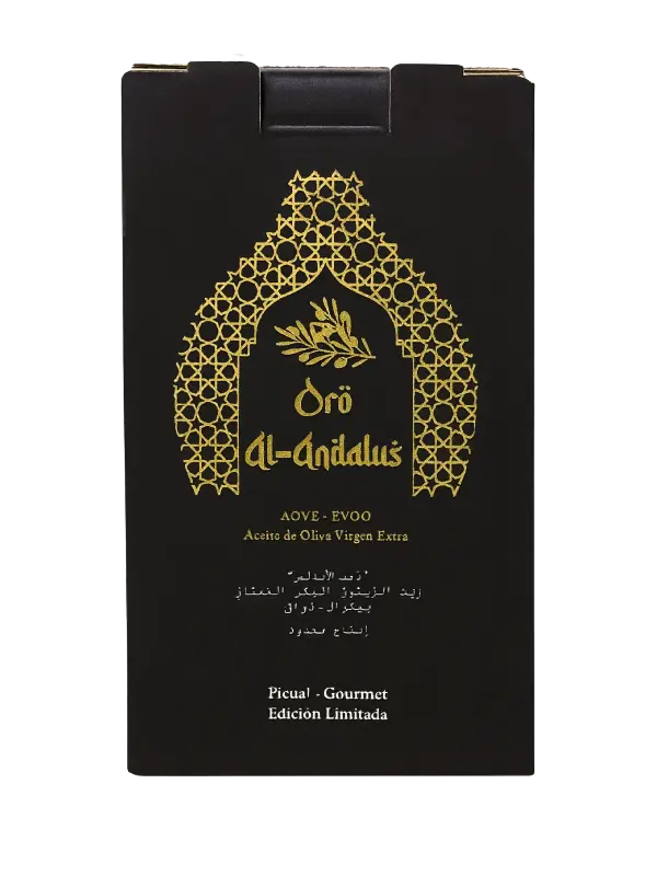 AOVE Picual 5 litros Oro Al-Andalus de nueva cosecha.