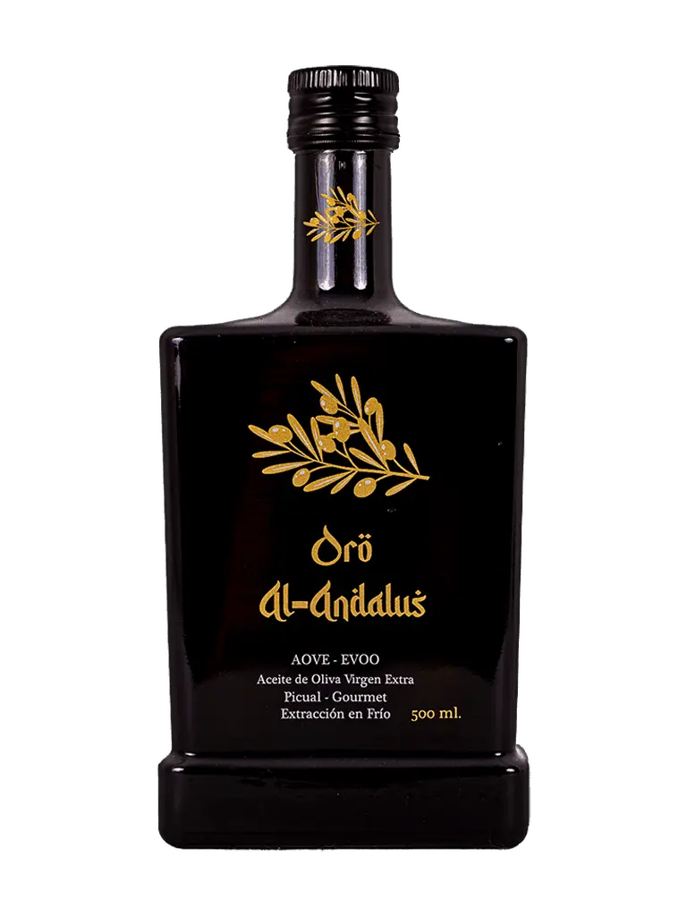 Botella Alfil 500ml de aceite de oliva virgen extra Oro Al-Andalus