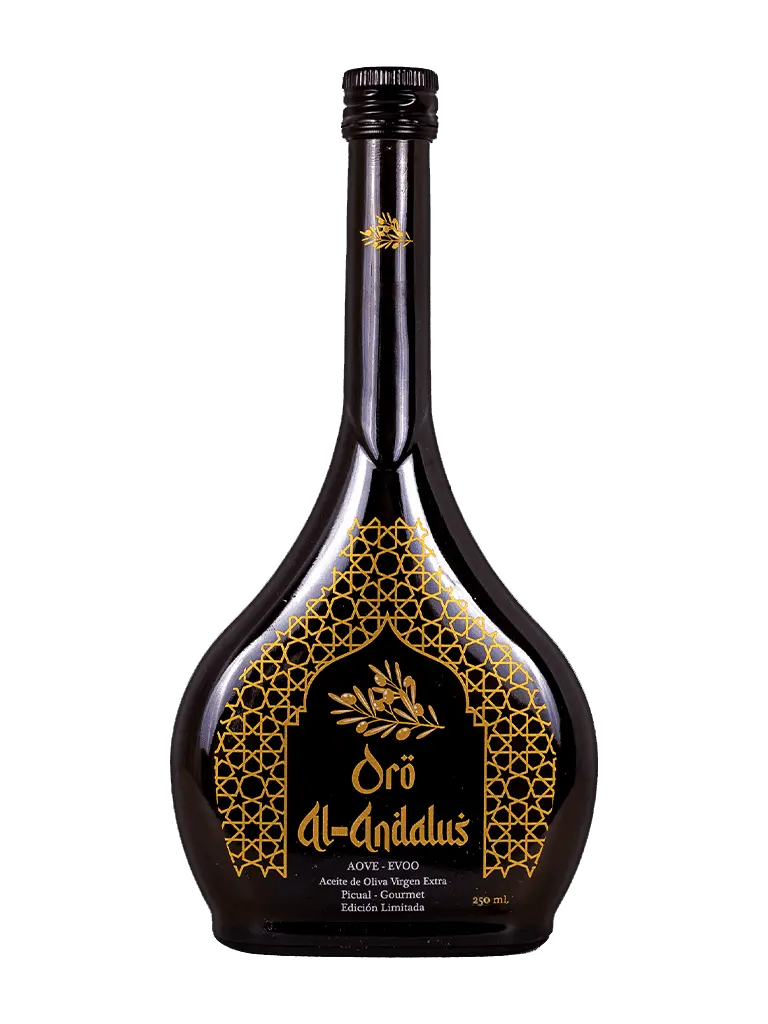 Botella Arabesca 250ml de AOVE Oro Al-Andalus.