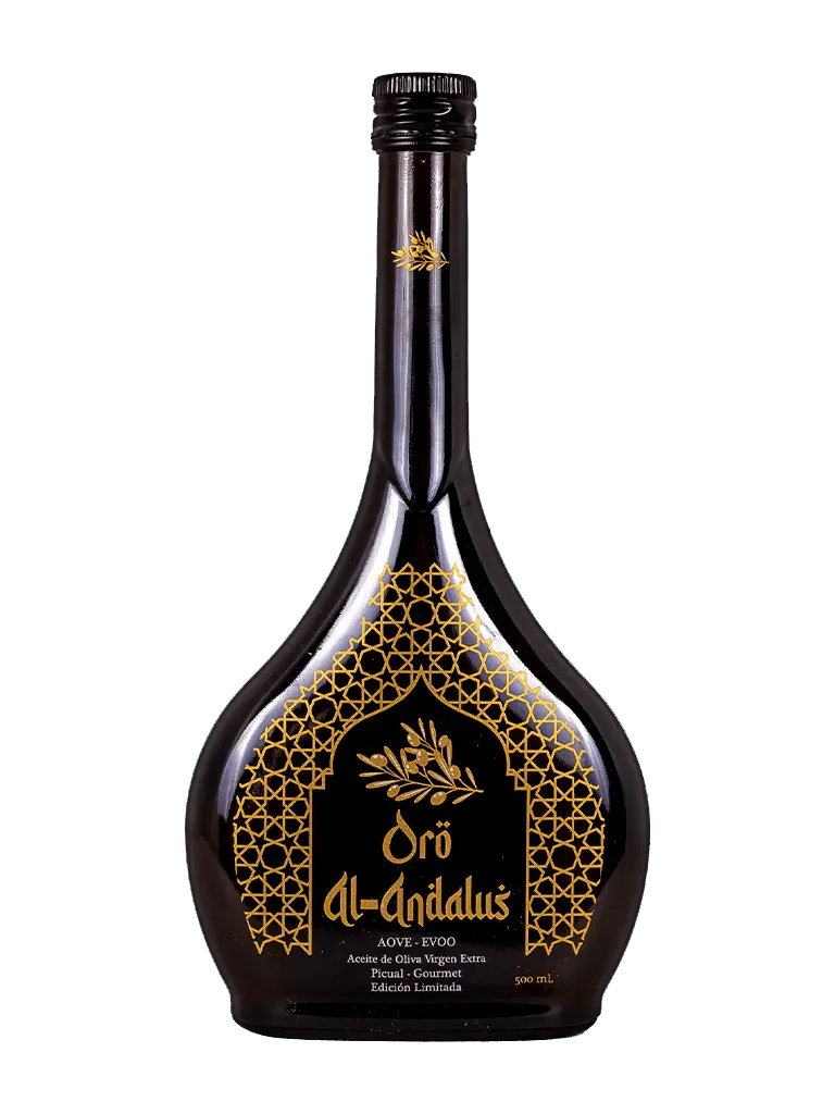 Botella Arabesca 500ml de AOVE Oro Al-Andalus.